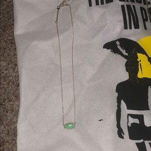 green and gold kendra scott necklace